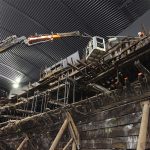 Positioning a camera for capture at the Mary Rose Museum