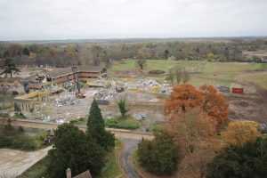 Redevelopment works at the former RAF Brampton