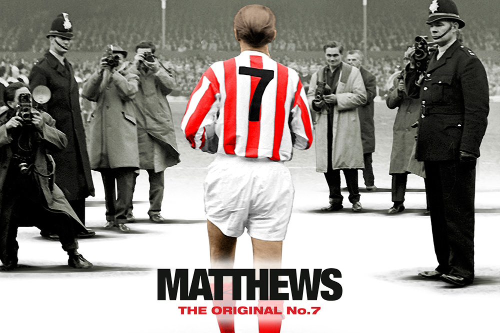 Promotional poster from the new Sir Stanley Matthews' biopic - MATTHEWS: The Original No. 7