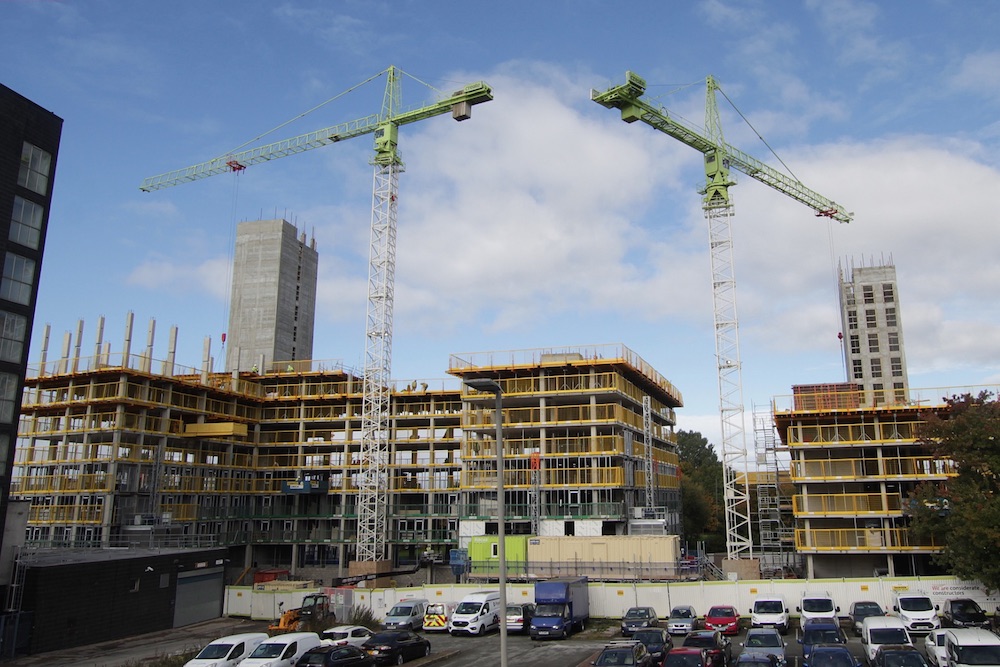 Create Construction's Knowledge Quarter, Liverpool student accommodation construction development.